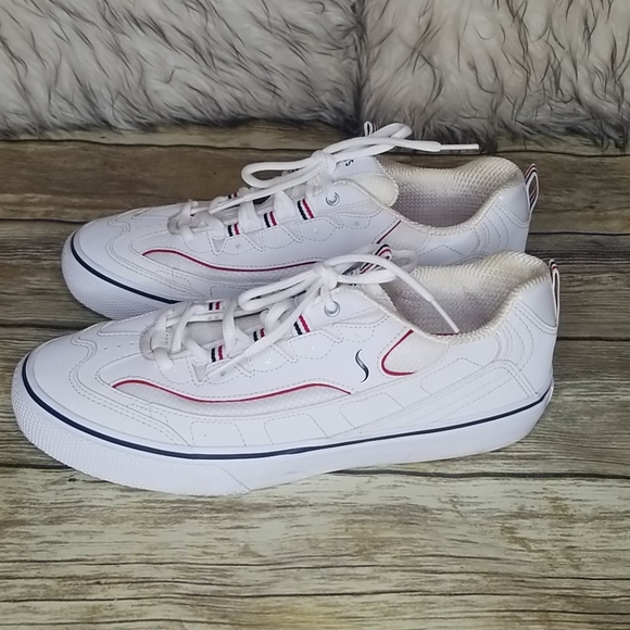 skechers red white and blue